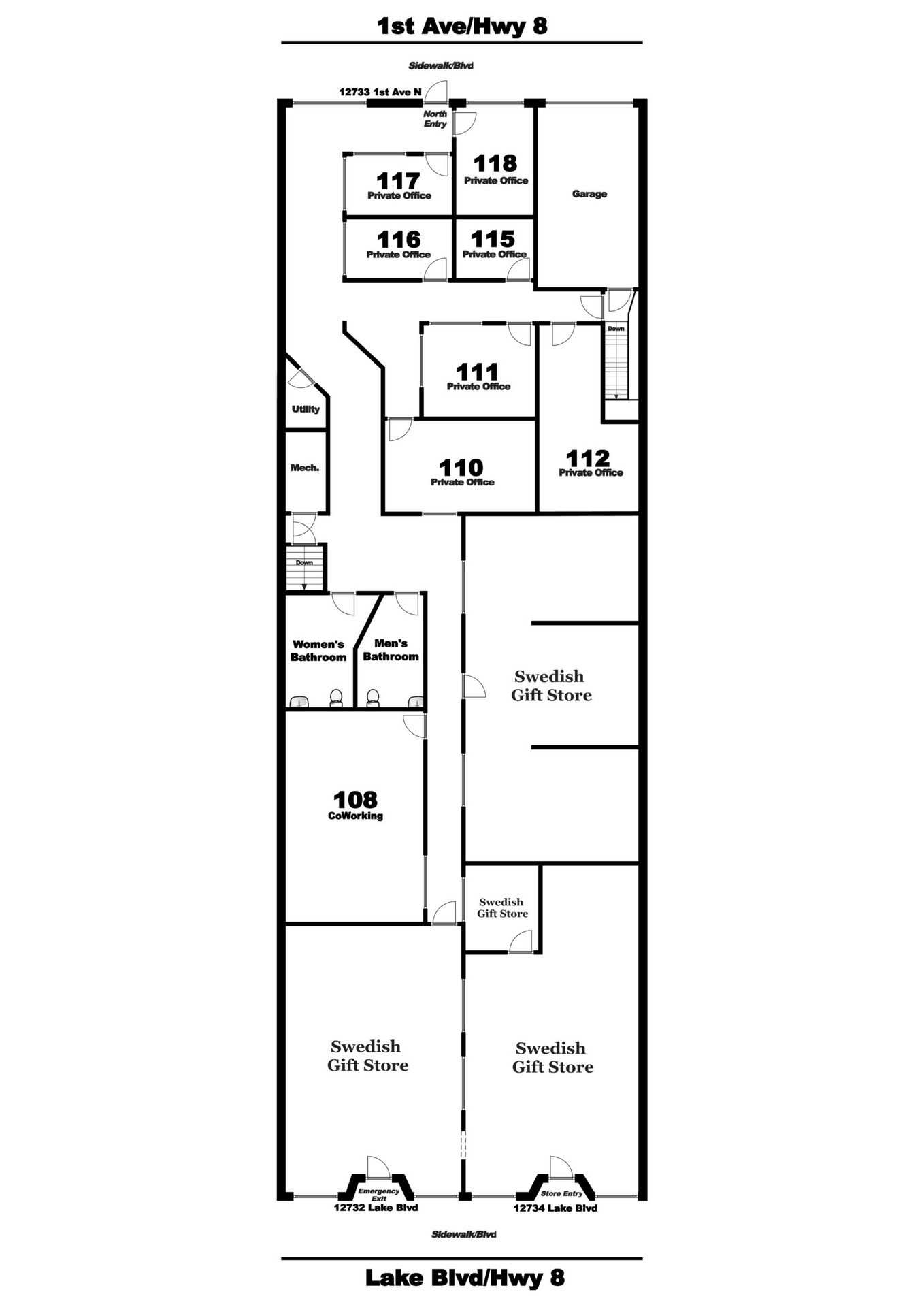 Lindstrom Office Center Building Floor Plan